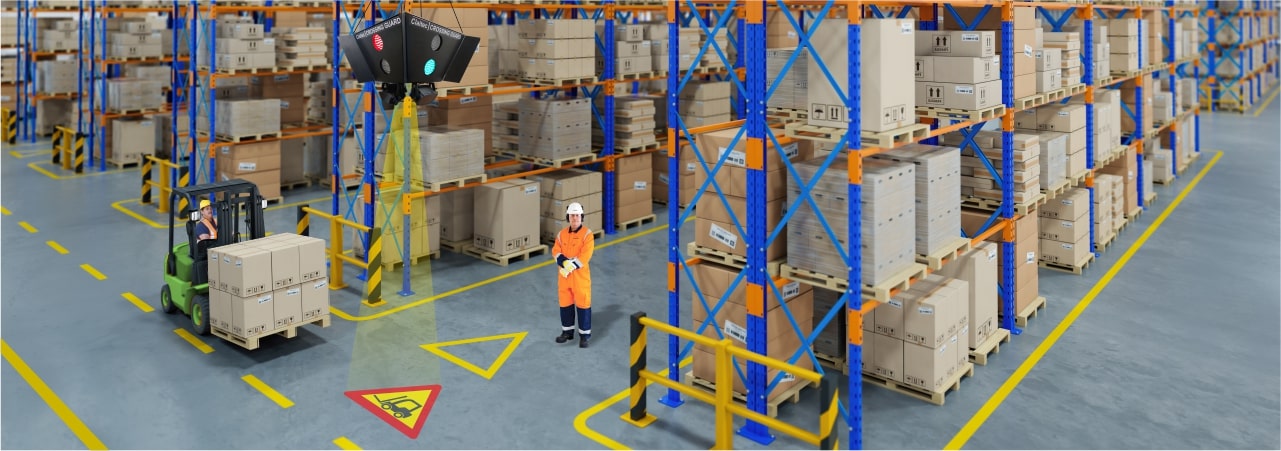Crossing-guard-for-safety-intersections-warehouse